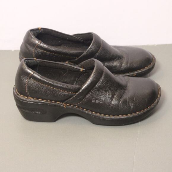 b.o.c. Shoes - Born Concepts b.o.c. Black Leather Loafers Slip On Comfort Shoes Size 8 / 39‎ M
